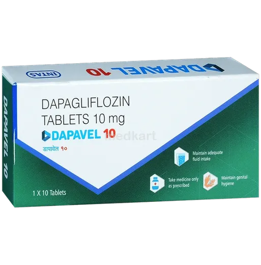 dapavel 10mg tablet 10's